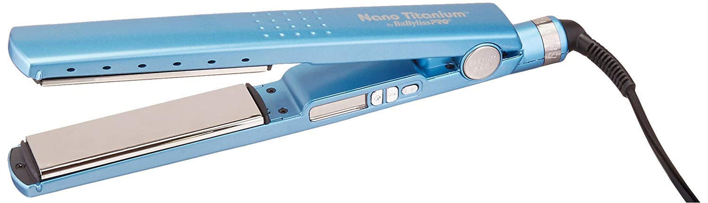 Babylisspro Nano Titanium Ionic Hair Straightener, Professional Flat Iron for All Hair Types