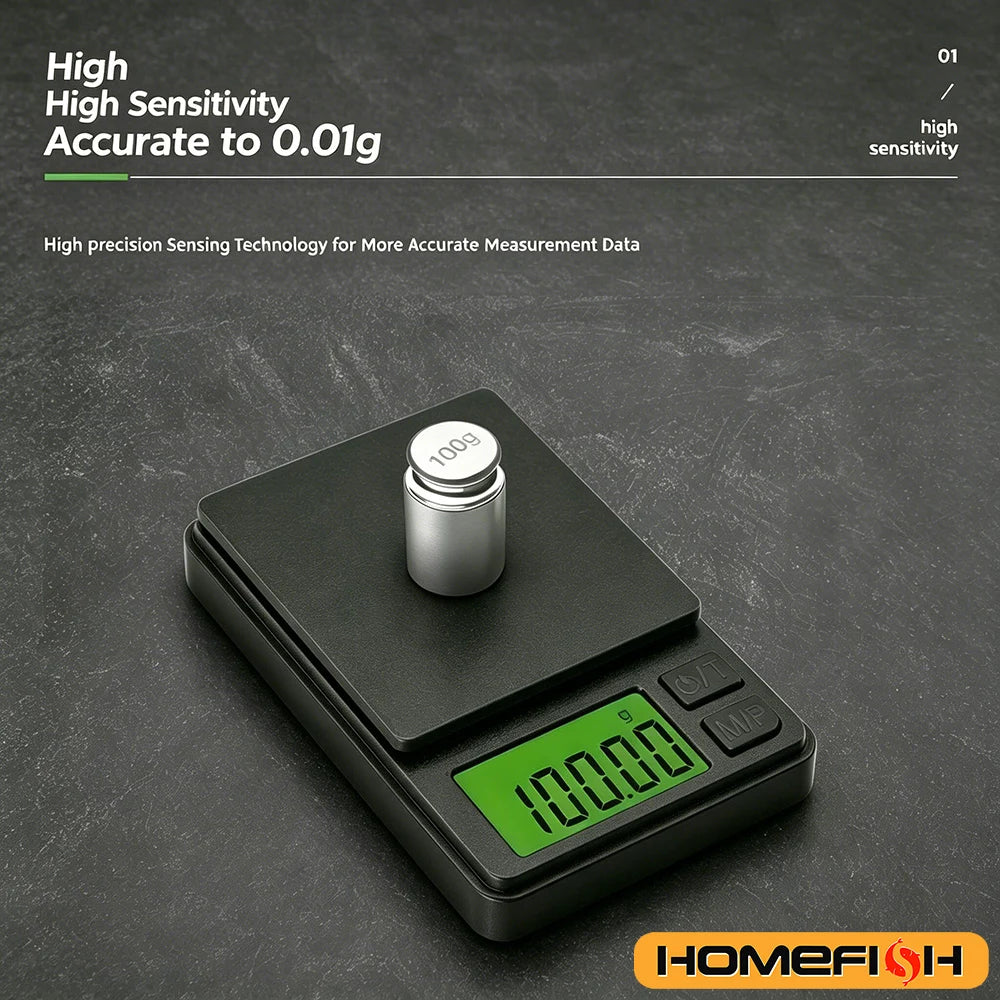 0.01G High Precision Digital Jewelry Scale Portable Mini Electronic Scale for Gold Silver Coin Herb Food Kitchen Weighing